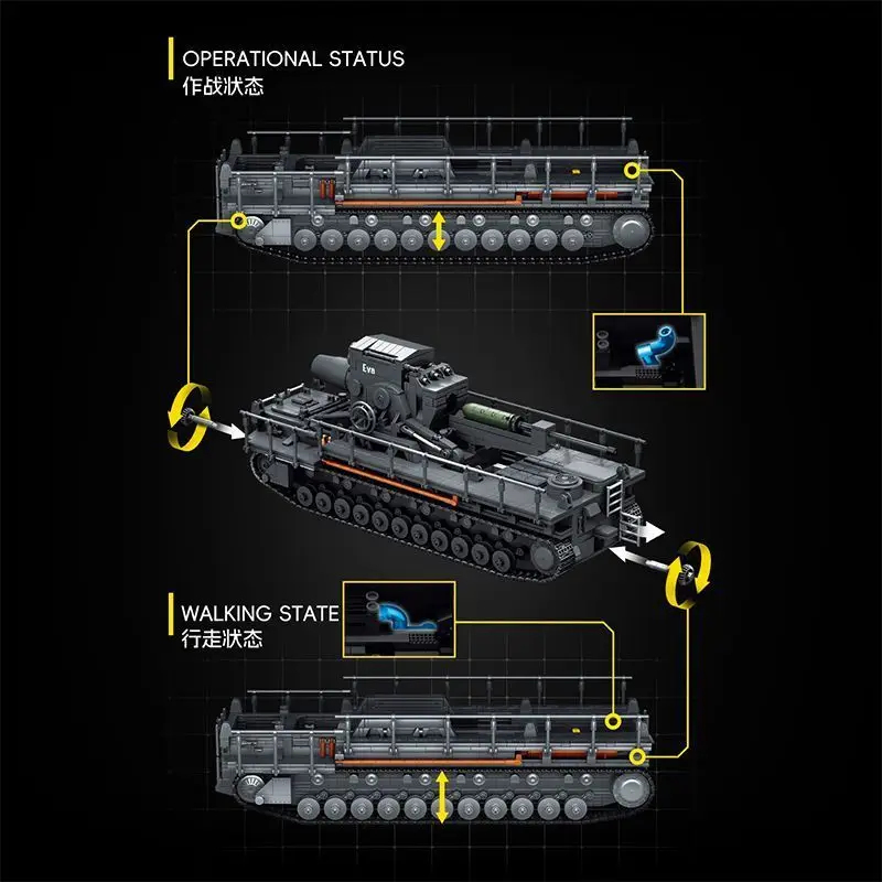 12GO 97026 4706-delige militai - Lego Compatible Military Tank recensie en prijs