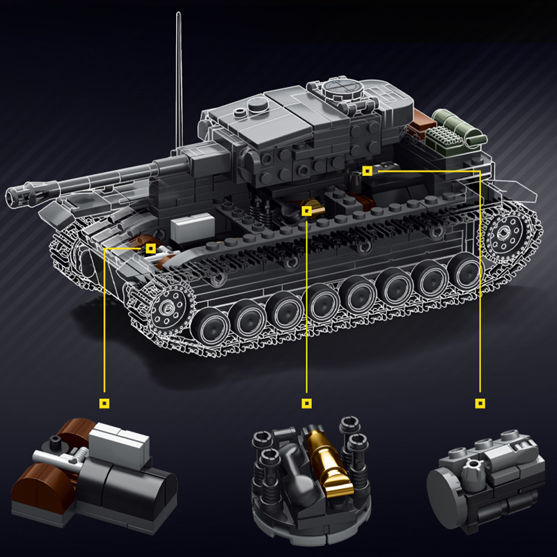 Militaire 1/35 schaal Panzerka - Lego Compatible Military Tank recensie en prijs