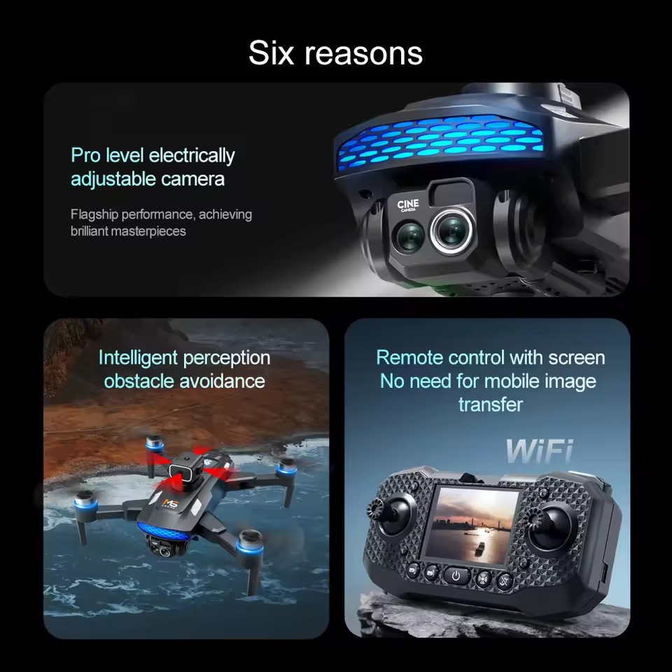 2026 NIEUWE M6 Drone Professio - Fpv Brushless Rc Drone 4K recensie en prijs